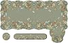 iLeadon Desk Mat Set, Desk Mat with Wrist Support Stitched Edges, Large Mouse Pad with Wrist Rest, Mouse Pad for Computer Keyboard Home Office Women Green