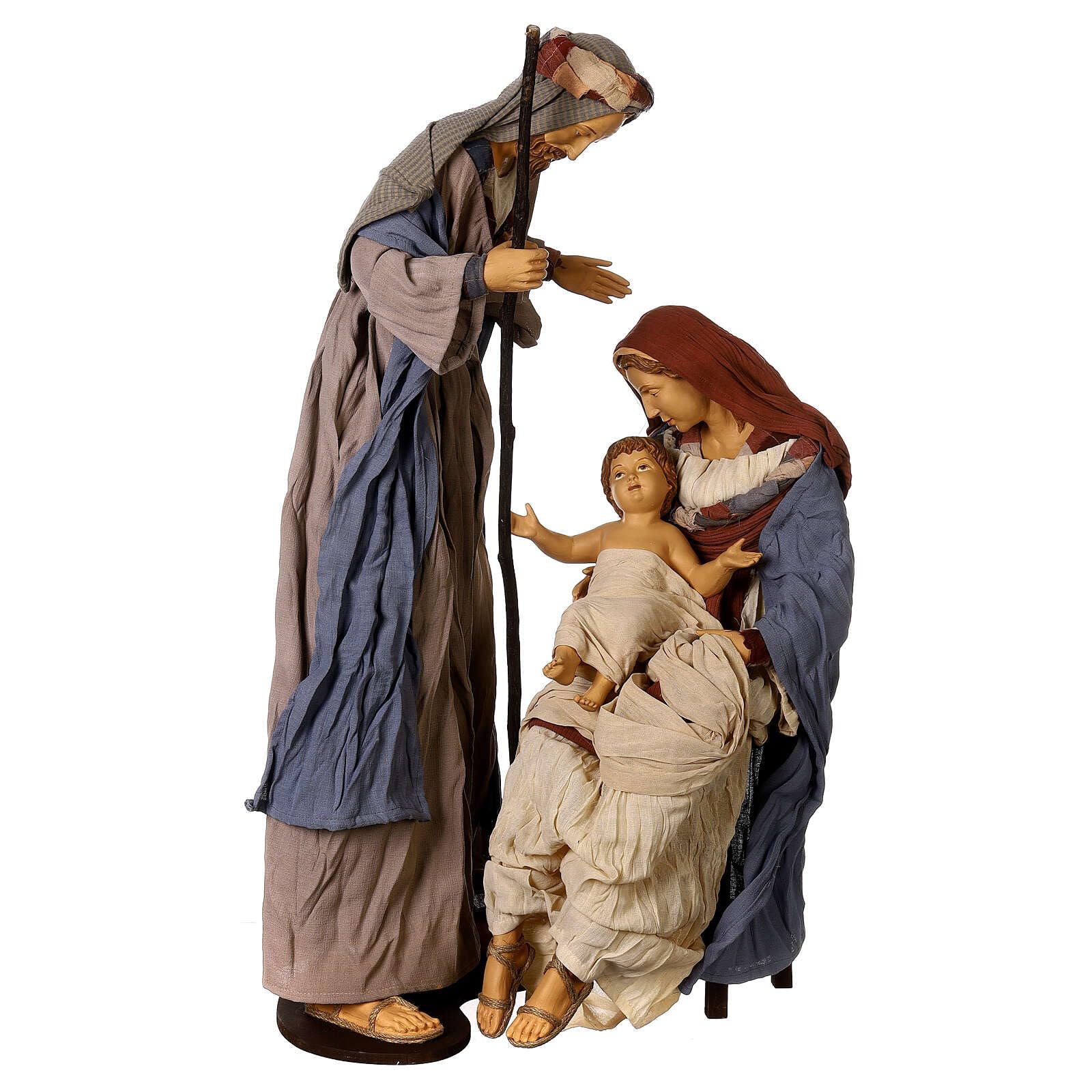 Holyart Nativity set of 80 cm, Desert Light collection, resin and fabric