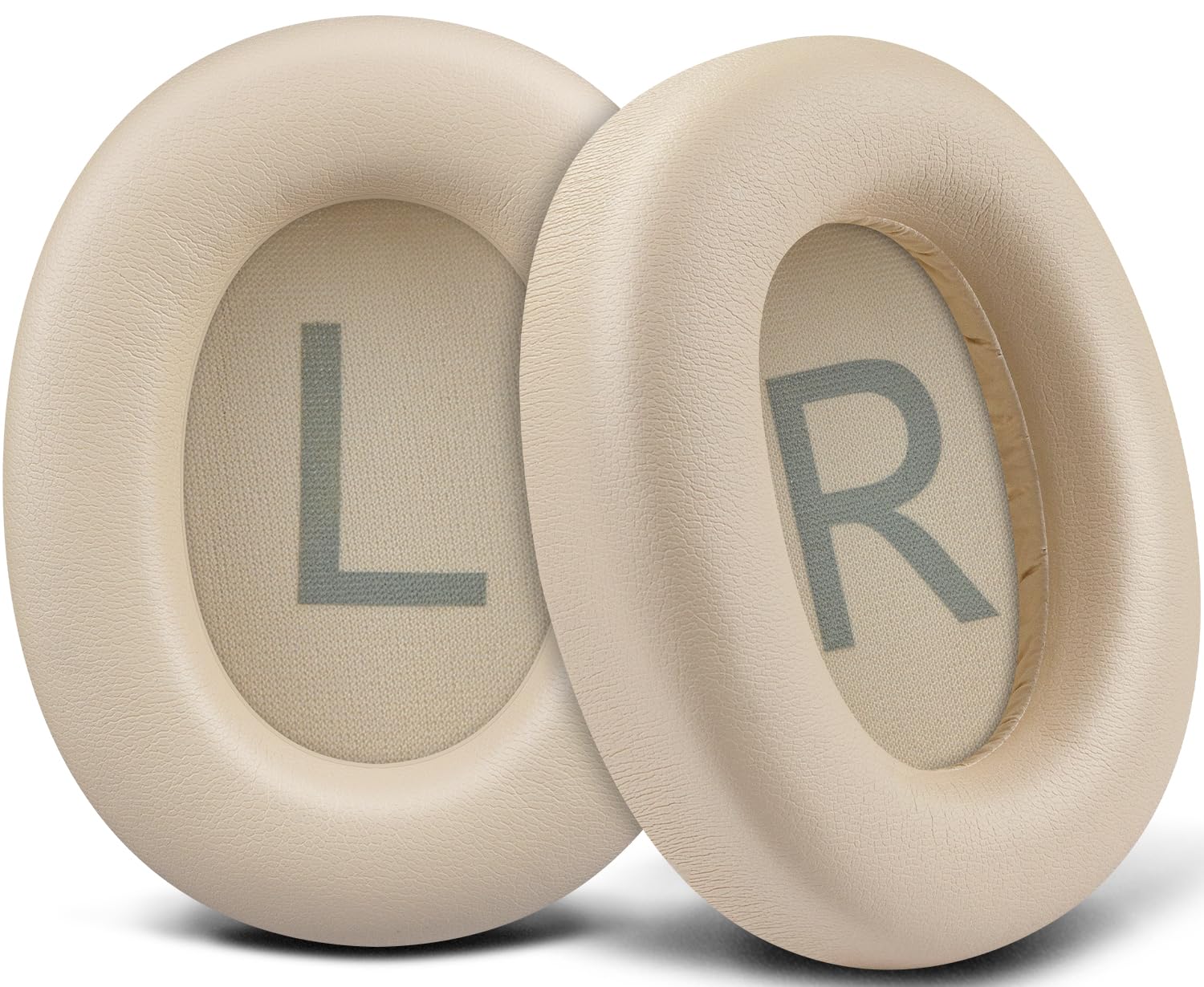 SOULWIT Earpads for TOZO HT2/HT3 Headphones, Ear Pads Cushions with Softer Protein Leather, Noise Isolation Foam - Khaki