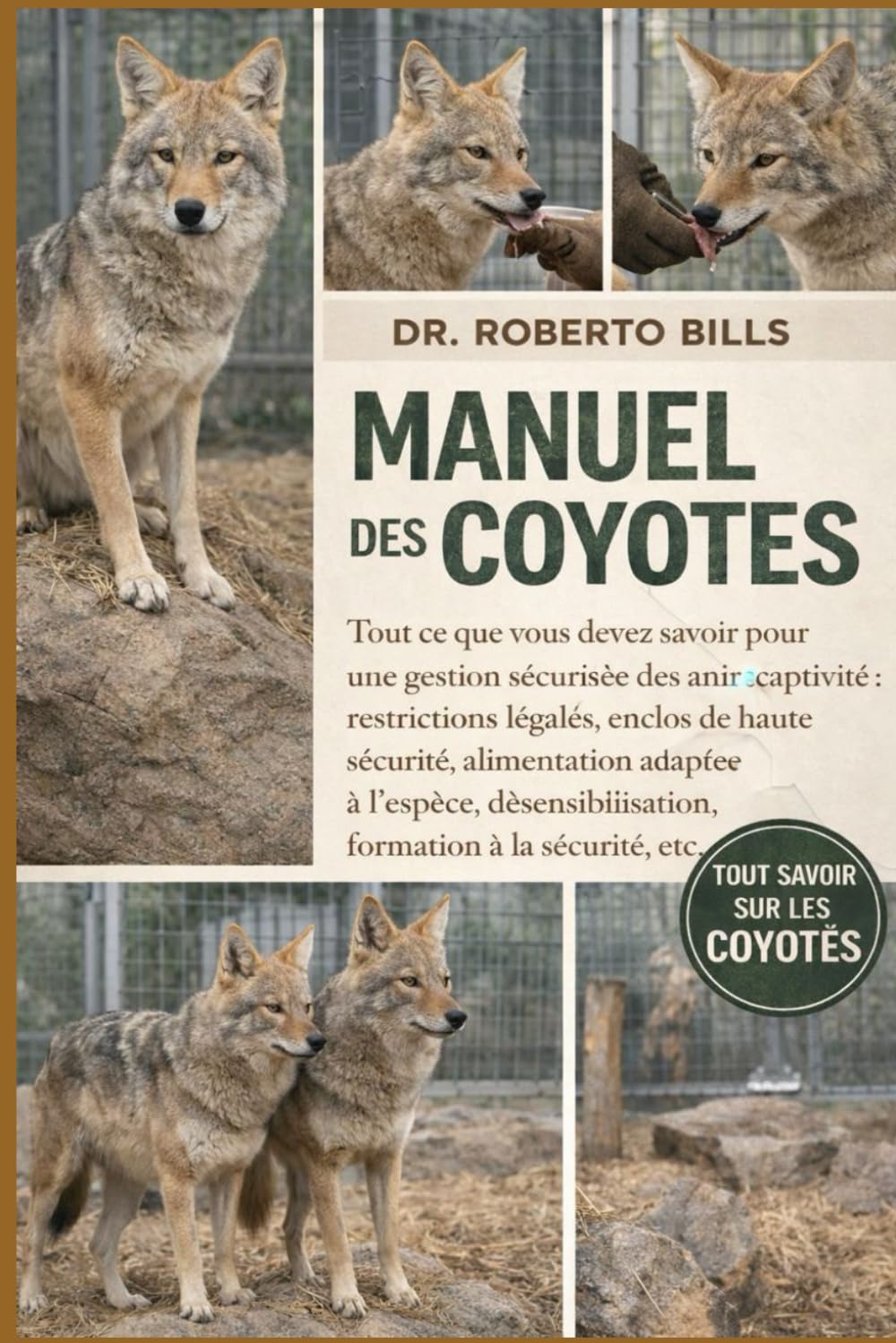 MANUEL DES COYOTES: Tout ce que vous devez savoir pour une gestion sécurisée des animaux en captivité : restrictions légales, enclos de haute ... formation à la sécurité, etc.