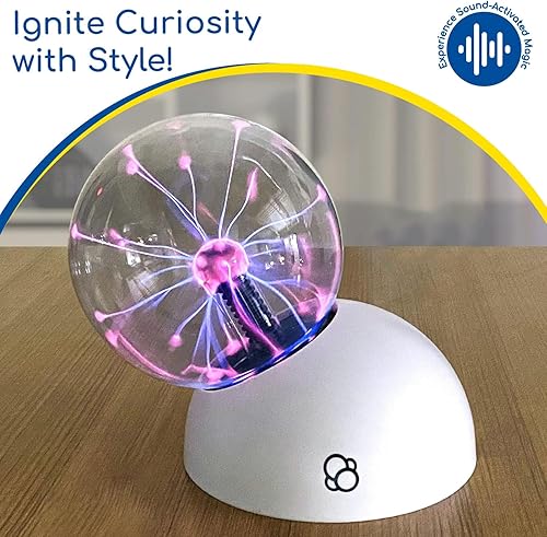 Miniatura 6 de Thames & Kosmos The Plasma Ball Essential STEM Tool | Dispositivo científico clásico, esfera de vidrio fresco de 5 pulgadas, espectáculo de luz