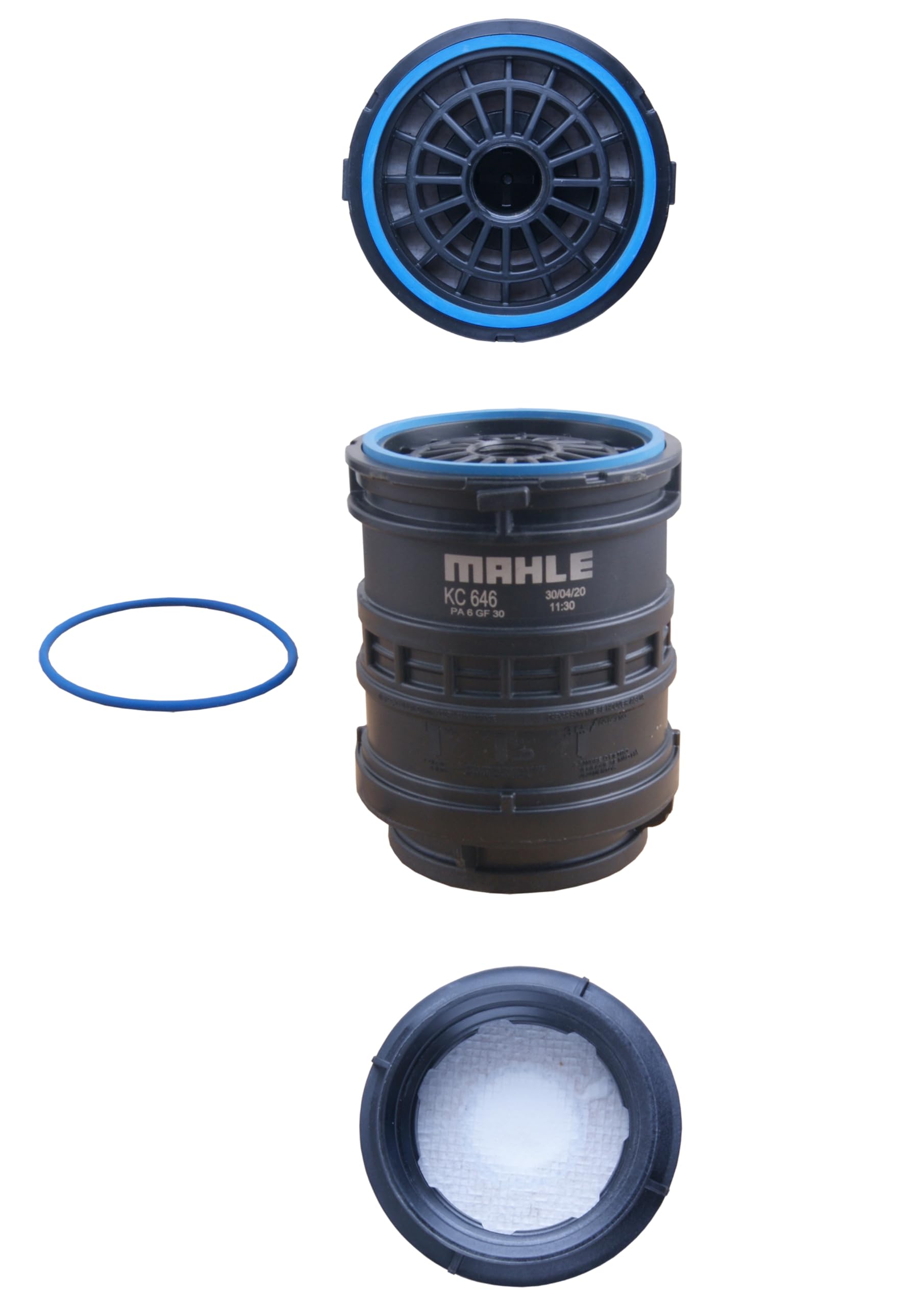 MAHLE KC 646D Filtro combustible Filtro enroscable Compatible con VOLVO FH III FMX FH 16 FH FM III