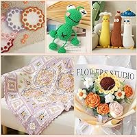 Vista 7 de Gancho de ganchillo para principiantes de 2.5mm, ganchos de ganchillo con mango ergonómico para manos artríticas, agujas de tejer cómodas y suaves