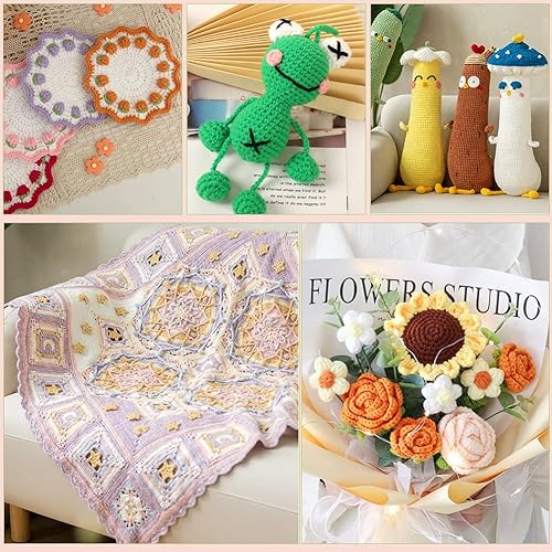 Miniatura 7 de Gancho de ganchillo para principiantes de 2.5mm, ganchos de ganchillo con mango ergonómico para manos artríticas, agujas de tejer cómodas y suaves