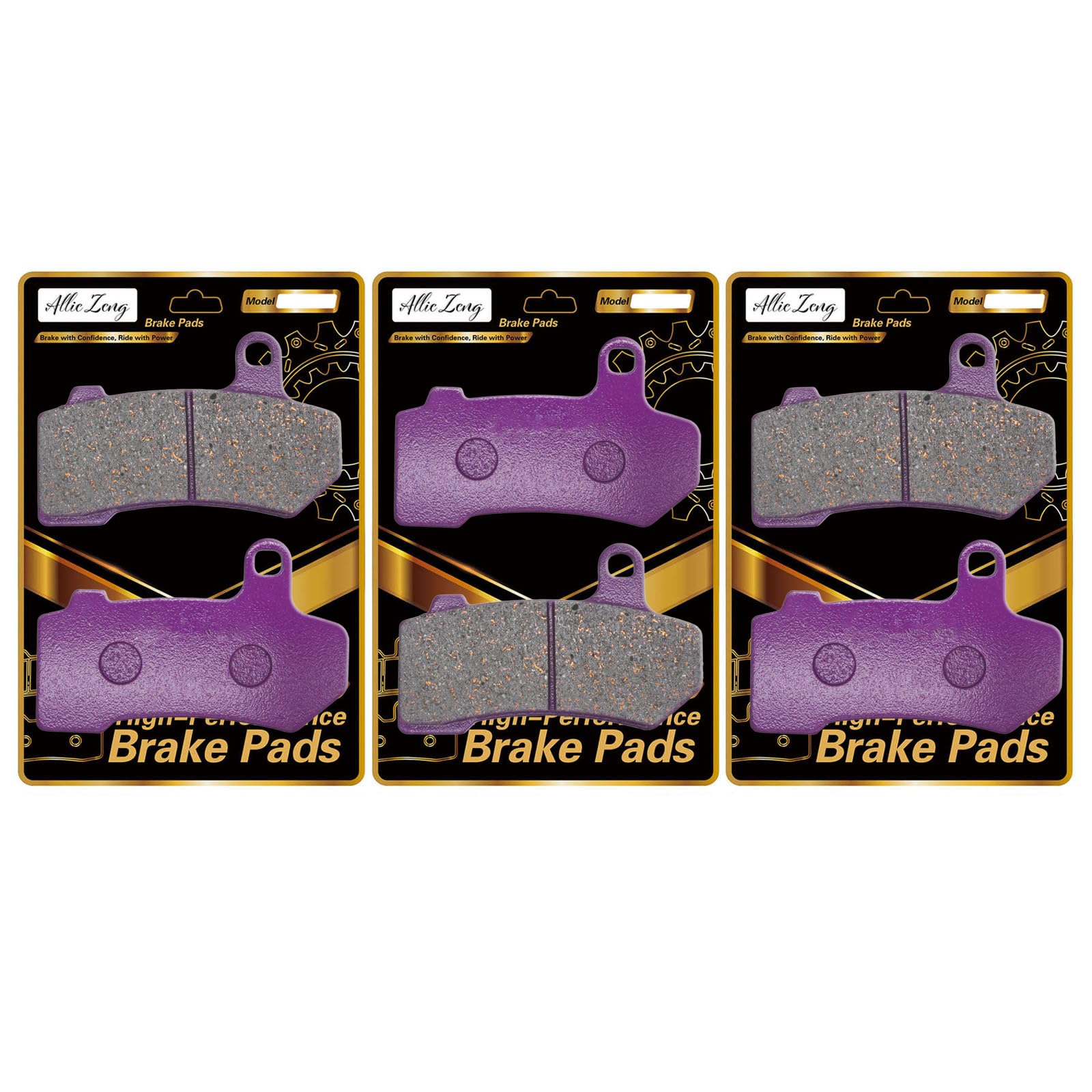 Premium Carbon Fiber Ceramic Brake Pads Low Noise Compatible with Harley Davidson Road Glide Road King Street Glide Electra Glide Ultra Limited Night Rod Street Rod V-Rod 2008-2024 FA409FR