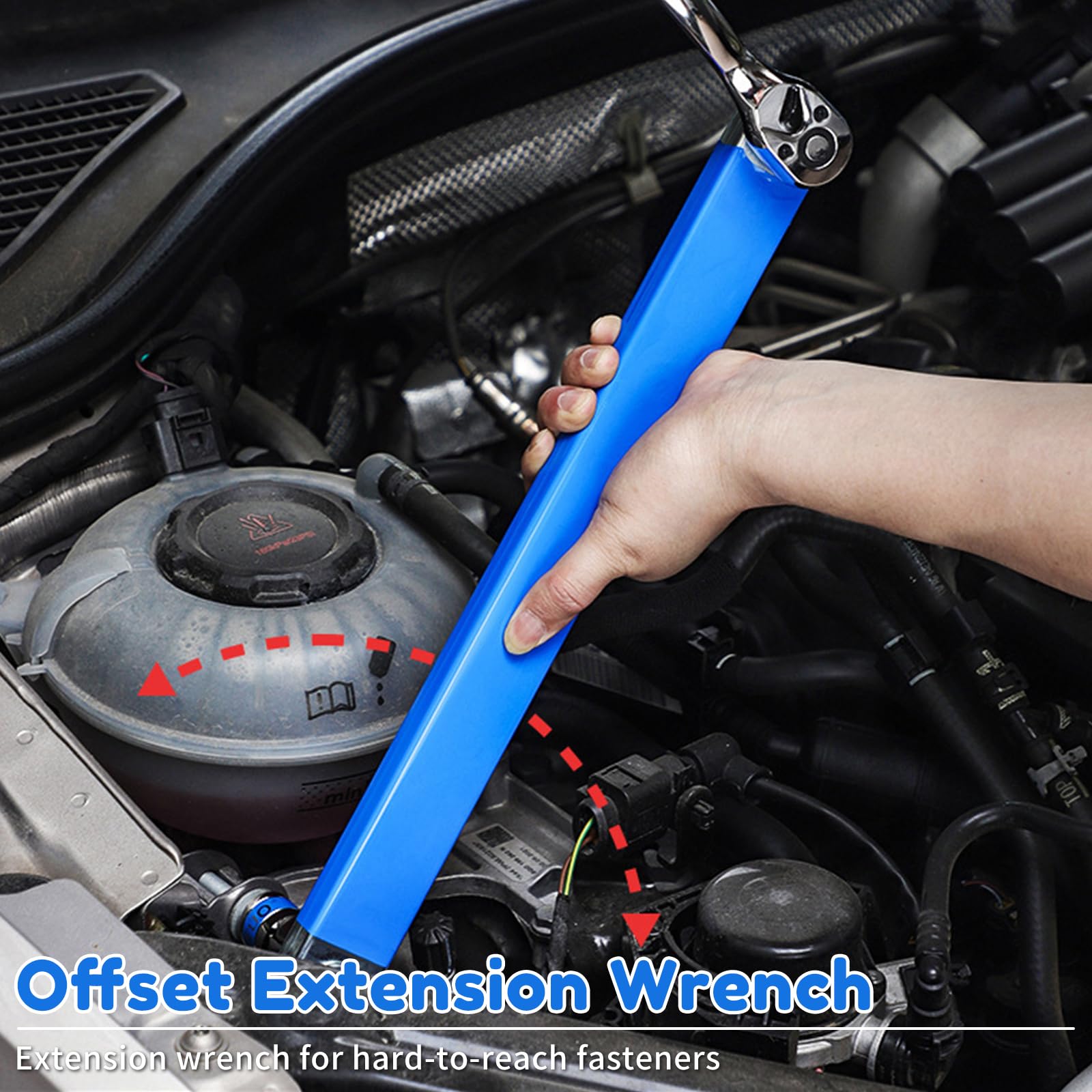 EXCEED プロフェッショナルエクステンション Amazon | Benustra 3/8インチ オフセット延長レンチ 15インチ Impact