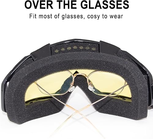 Miniatura 6 de Gafas para bicicleta de motocross, motocicleta, ATV, lentes para cuatro ruedas todoterreno, gafas de casco de carreras MX