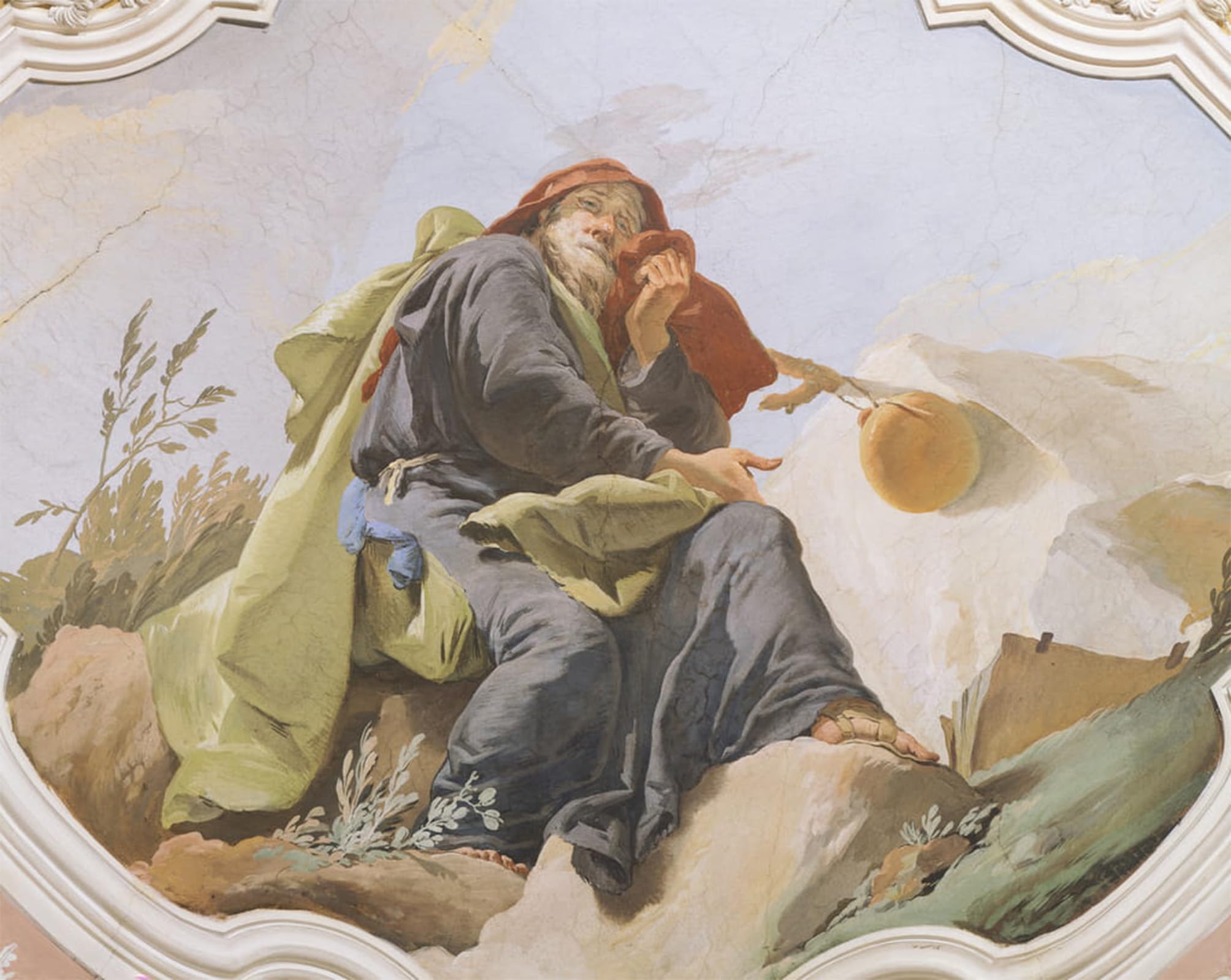 SERENDIPITP Vintage Wall Art Canvas Nordic Poster Canvas Print Picture the Prophet Isaiah by Battista Tiepolo Wall Art Poster for Home Decor 60x90cm