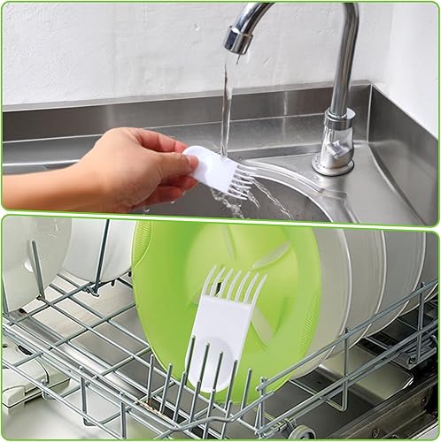 Miniatura 6 de 4 piezas de herramientas de limpieza para picador de verduras, herramienta de picador de cebolla para ensalada, cortador de frutas y verduras, peine