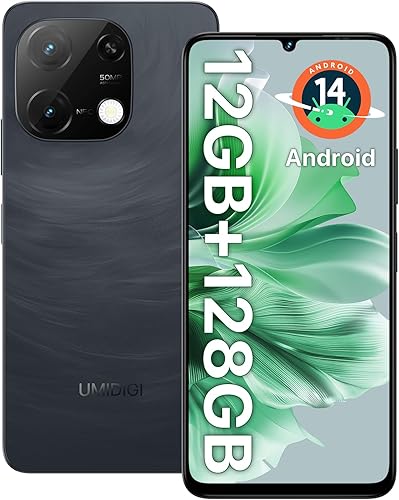 UMIDIGI G9C Android 14 - Teléfono celular desbloqueado, Octa-core de 12 GB + 128 GB, expansión de 1 TB desbloqueado, 6.75 pulgadas HD+ 90 Hz,