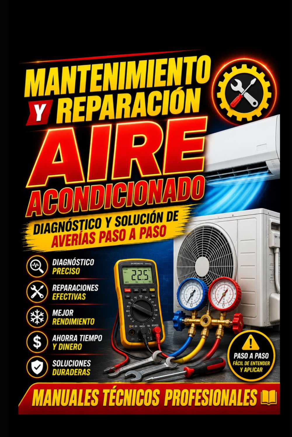 Mantenimiento y Reparación de Aire Acondicionado: Diagnóstico y Solución de Averías paso a paso: Manuales técnicos profesionales (Academia HVAC en Español)