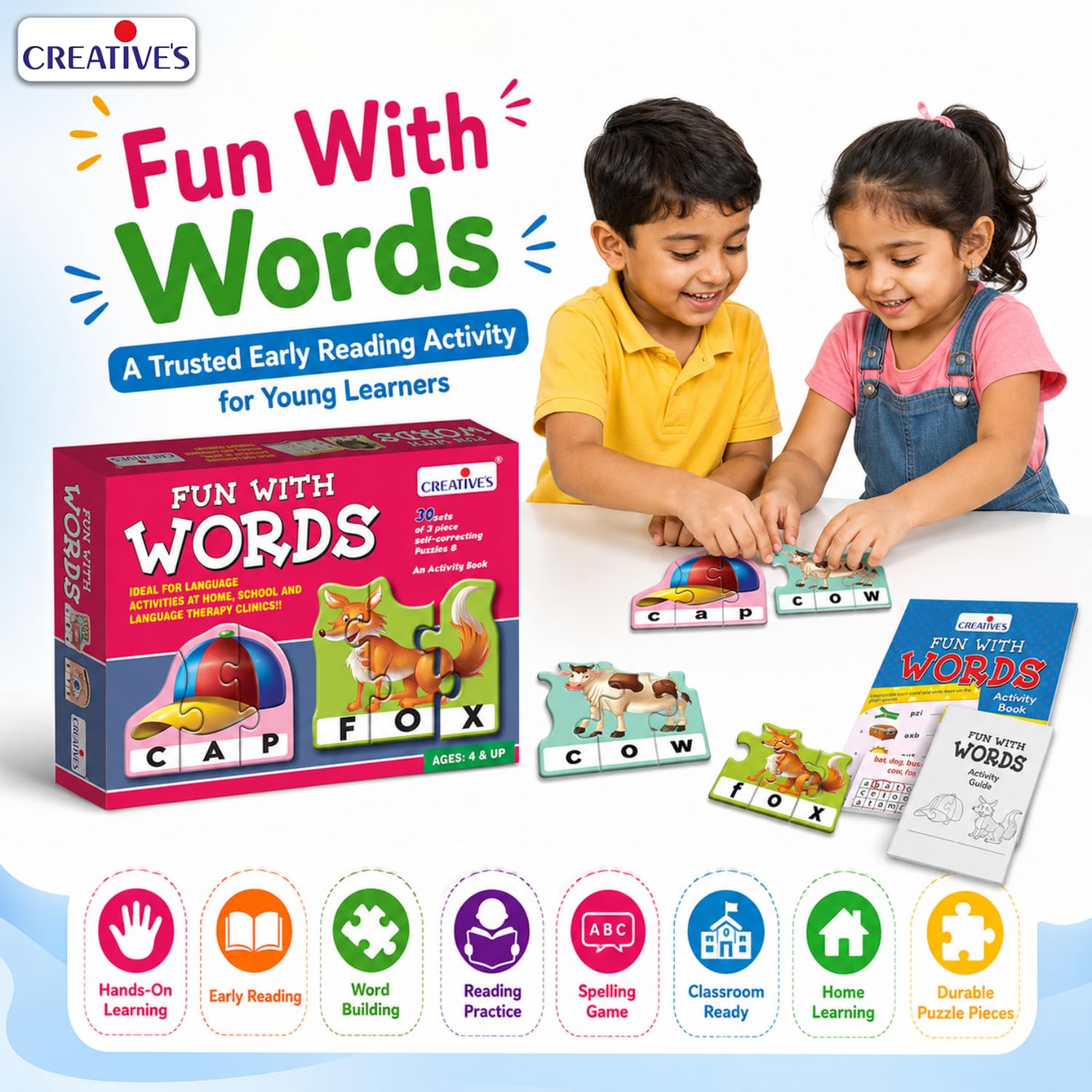 Amazon.com: Creative's Fun with Words | 3 Letter Words| Learning