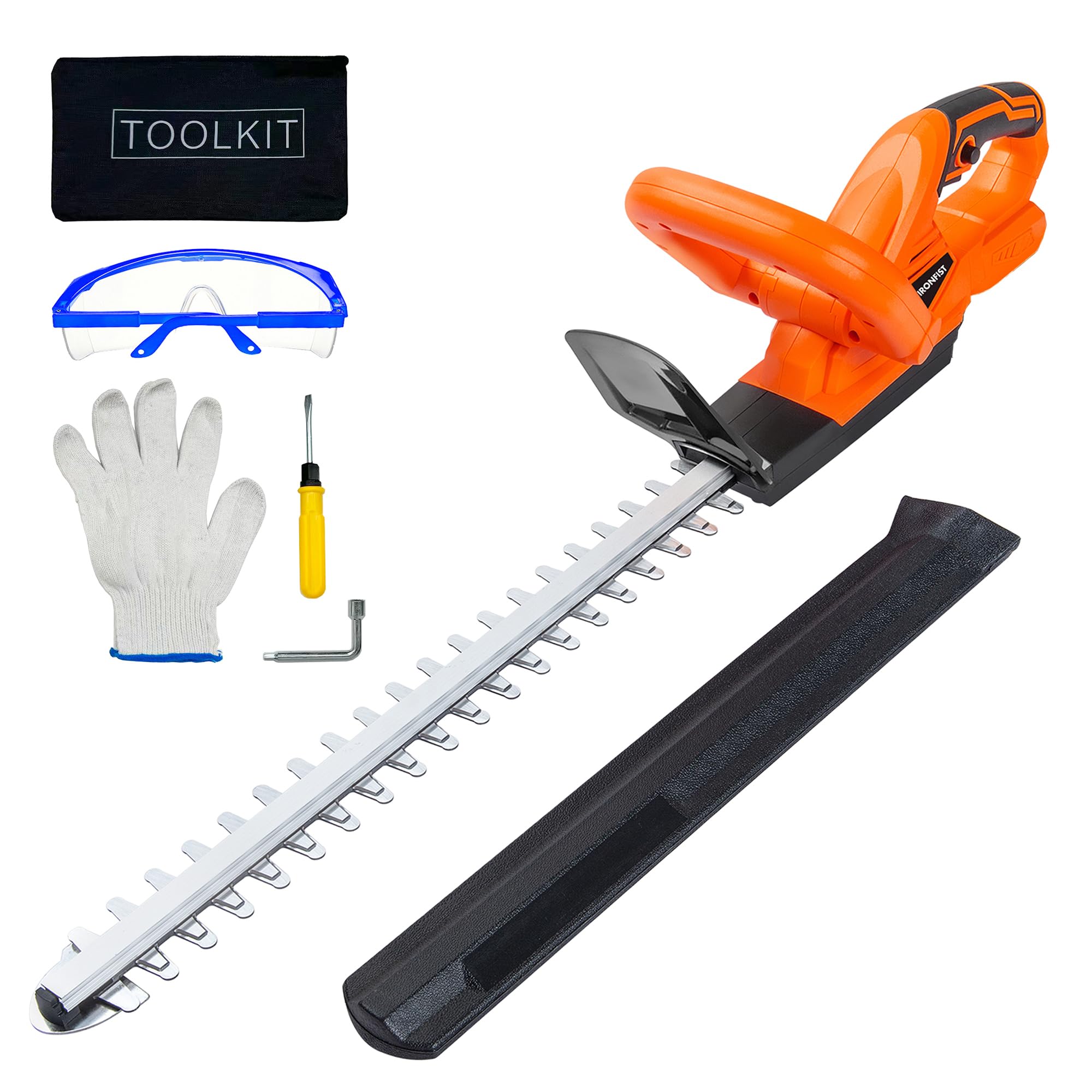 Taille-haie sans fil IRONFIST 50,8 cm compatible batterie DEWALT 20V