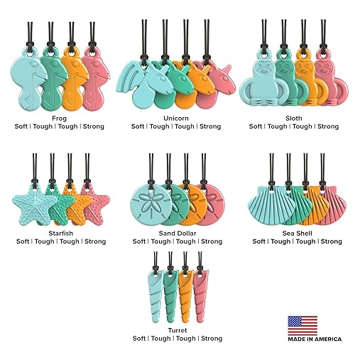 Miniatura 5 de TalkTools Collar sensorial para masticar - Cheyal para la dentición y morder, ayuda a reducir la ansiedad para niños y adultos con TDAH y autismo.