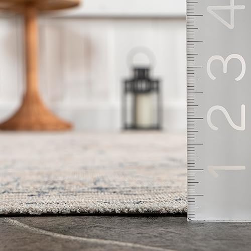 Miniatura 2 de nuLOOM Lolita Faded - Alfombra lavable a máquina para interiores y exteriores, 7 pies 5 pulgadas x 9 pies 6 pulgadas, beige