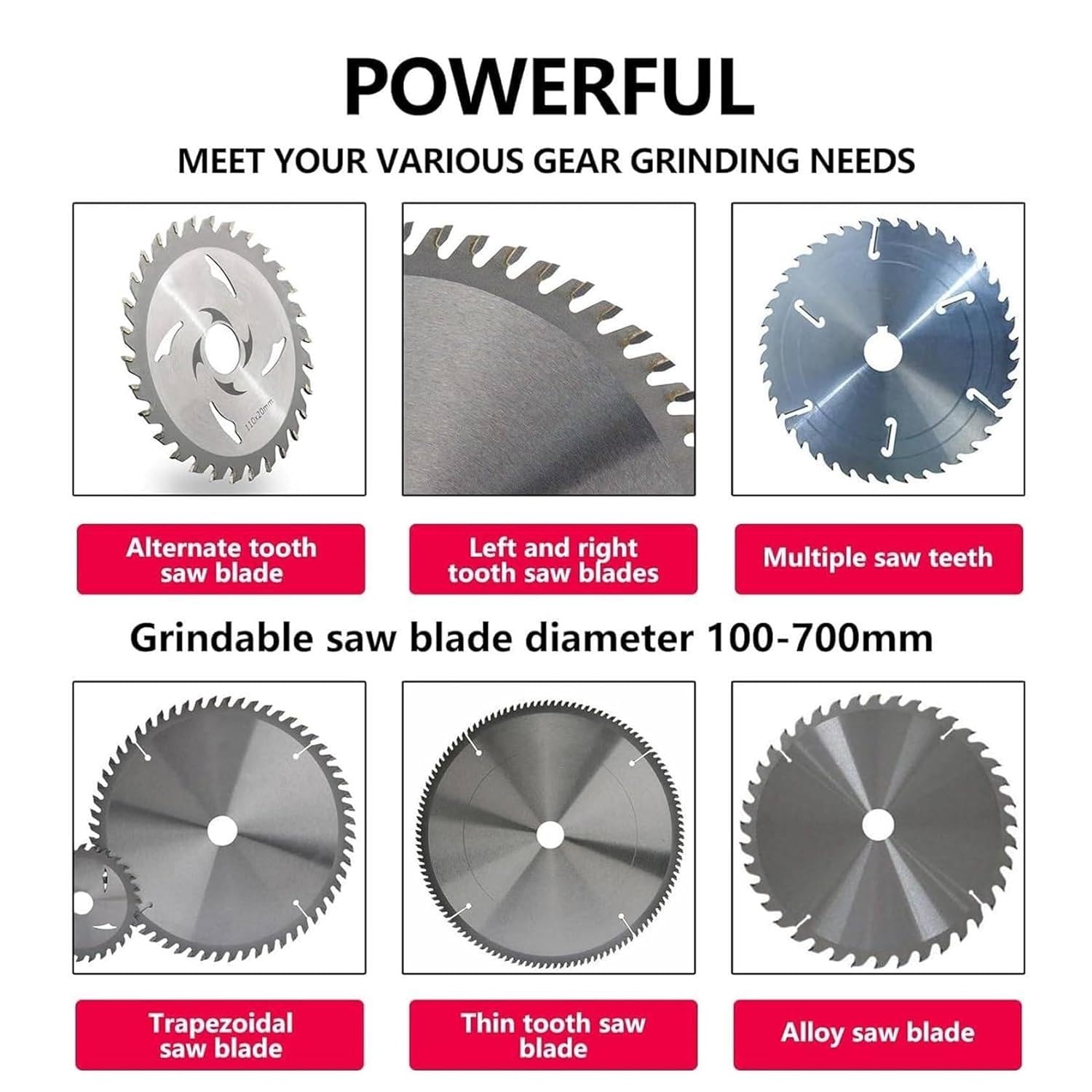 Water Injection Grinding Grinder Machine, 370w/550w Circular Saw Blade Sharpening Machine, Electric Rotary Angle Mill Grinding Machine, Saw Blade Sharpener Machine for Carbide Tipped Saw Blades (Colo