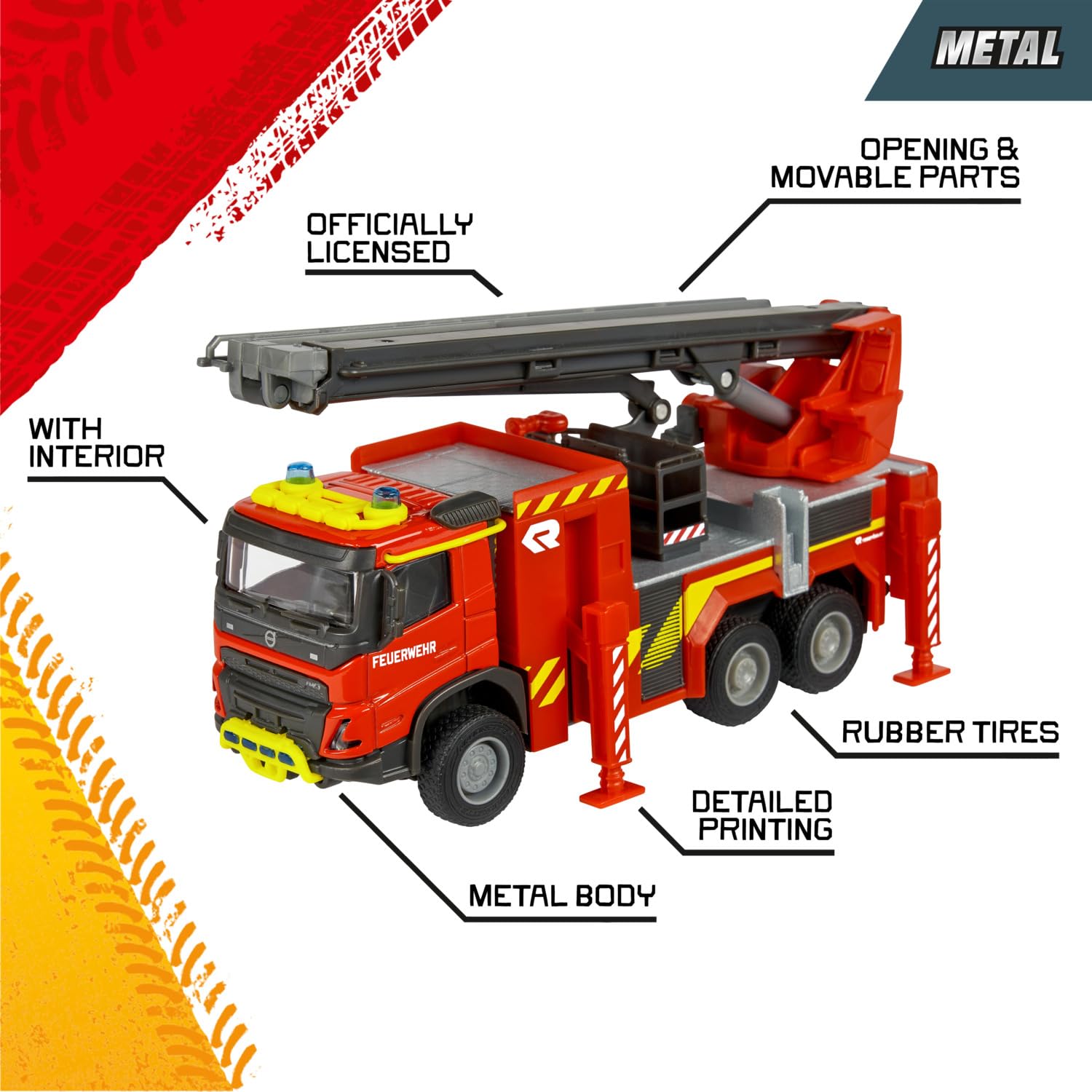 Majorette Volvo FMX Truck Fire Engine