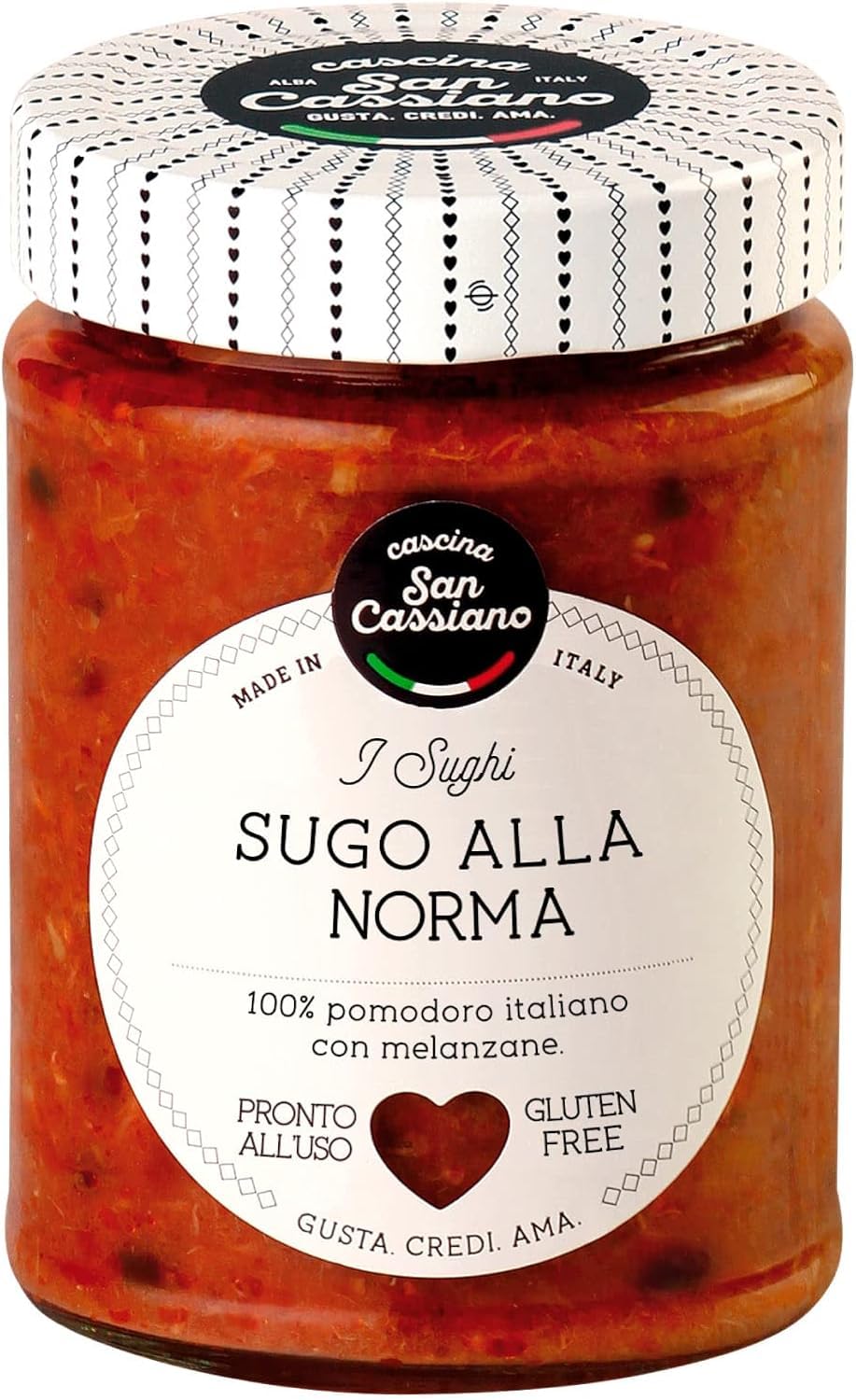 Italian Gourmet CASCINA Italian Gourmet Sugo alla Norma Classico | Con melanzane e pomodoro; aromatisch mediterran, passend zu Gnocchi, Gesamtnettogewicht 1,74 kg + Kostenlos Polpa 400g