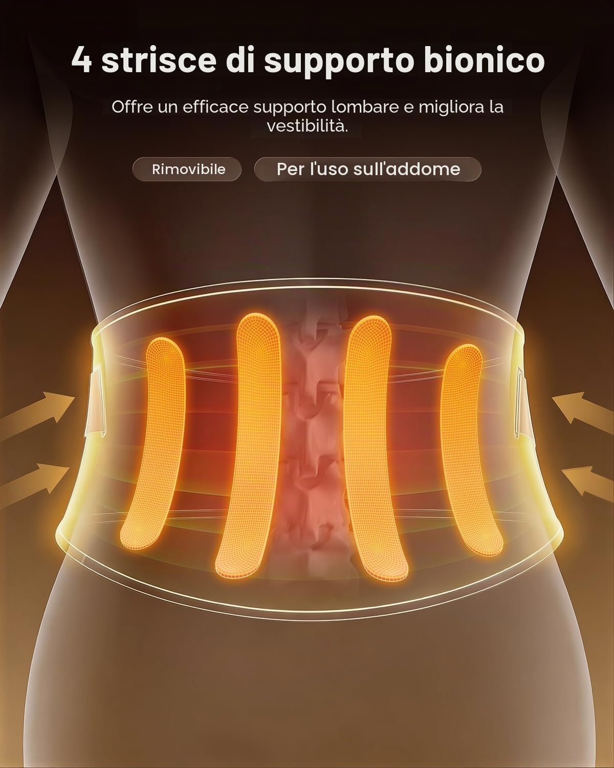 RENPHO Cintura Termica Massaggiatore la Schiena, Cuscino Riscaldante Con Spegnimento Automatico, 5 Livelli di Calore, 3 Massaggi Vibranti, Fasciatura Senza Fili, Cuscino Riscaldante, Per di Schiena