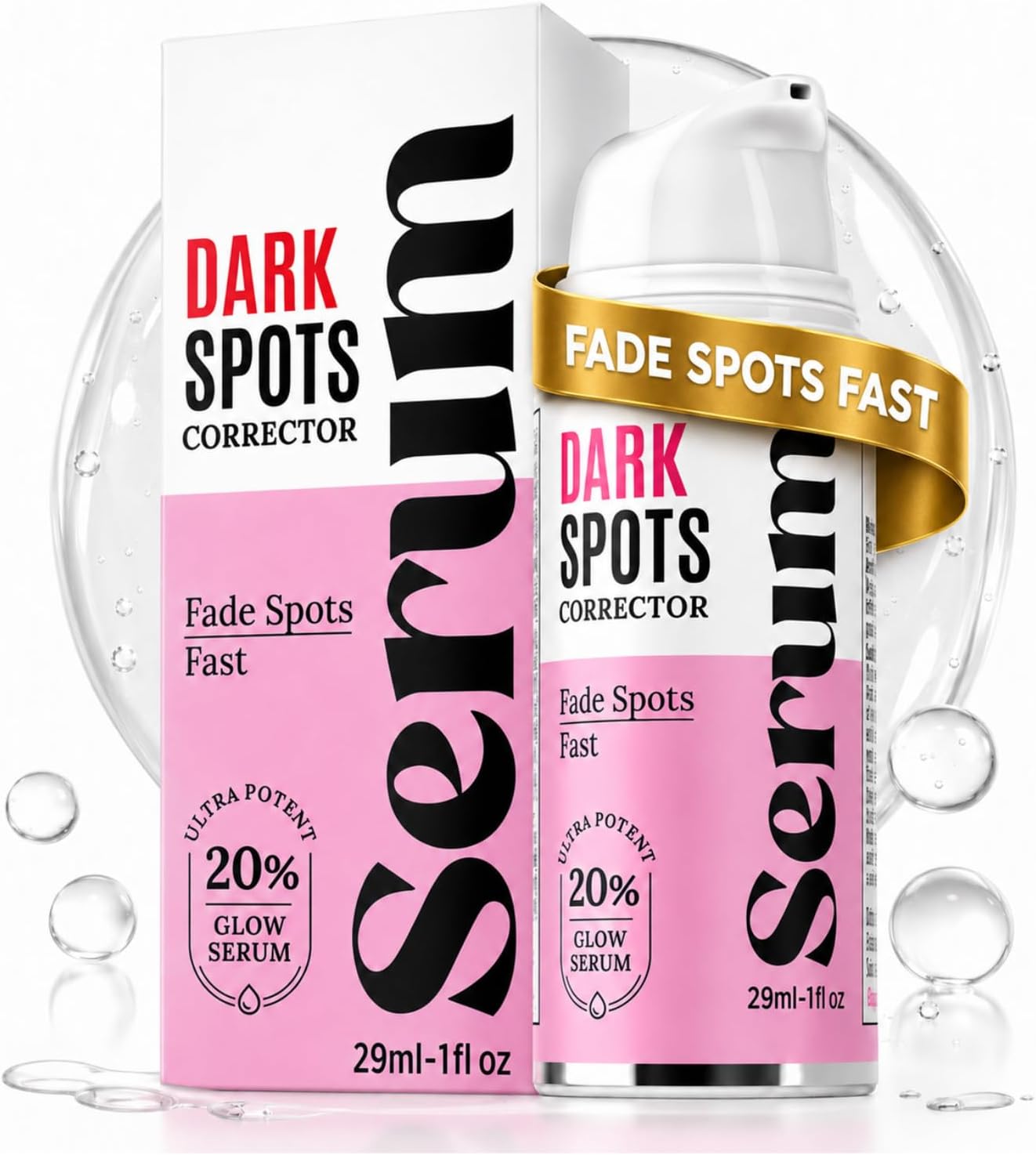 Dark Spot Corrector, Dark Spot Remover for Face - For Stubborn Dark Spots Serum, Dark Spot Remover with Kojic Acid, Alpha Arbutin, Mulberry Extract, Brightening Discoloration Correcting Serum