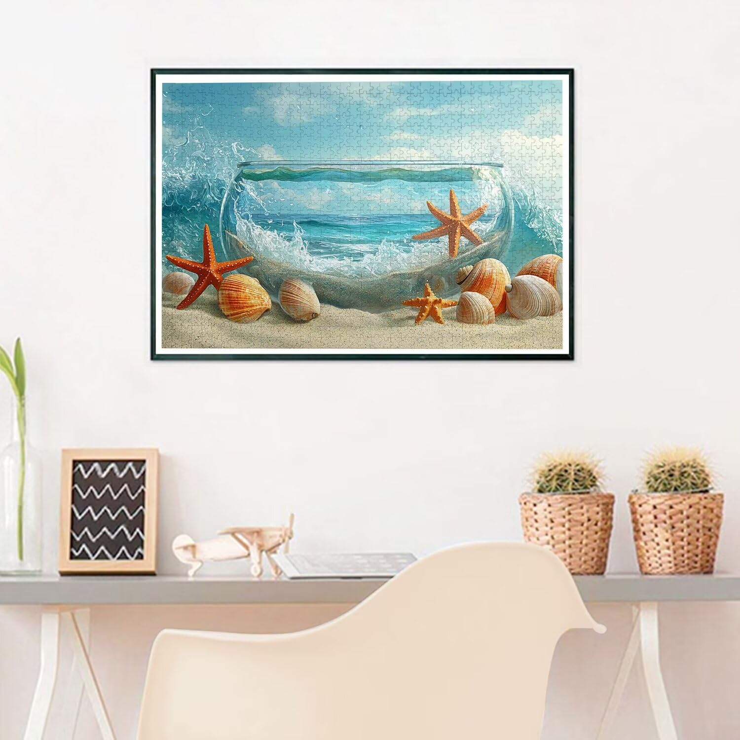 Puzzle 2000 Pezzi, Puzzle 2000 Pezzi per Adulti, Gioco Educativo Fai Da Te con Scatola Regalo per Adulti, Legno Spesso e Resistente, Impegnativi Rompecapo, Regalo Donne Uomo, Tema: Stella Marina, T-89