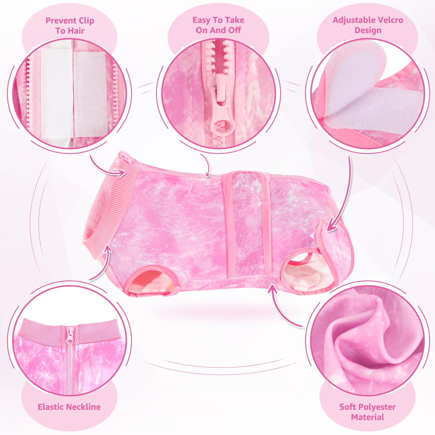 Eyein Dog Surgery Recovery Suit, Female Male Dog Surgical Bodysuit Abdominal Wounds Protector - Image 3