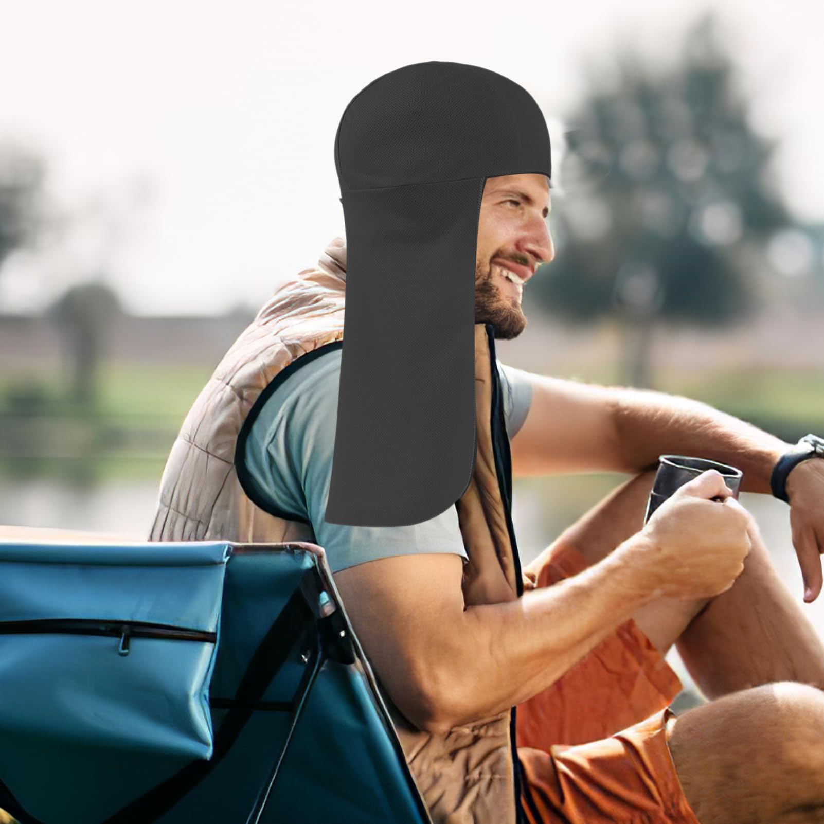 HANABASS Cappello con Protezione per Cappello Elasticizzato con per attività Outdoor E Traspirante per Equitazione E 2 * 2