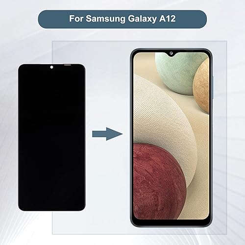 Miniatura 6 de E-yiiviil - Pantalla LCD compatible con Samsung Galaxy A12 SM-A125F SM-A125U de 6,5" con herramientas