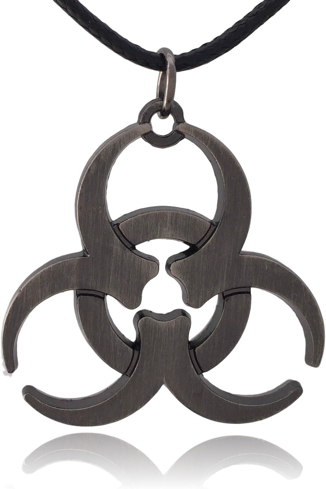 Bio-hazard Radioactive Fallout Pendant Necklace