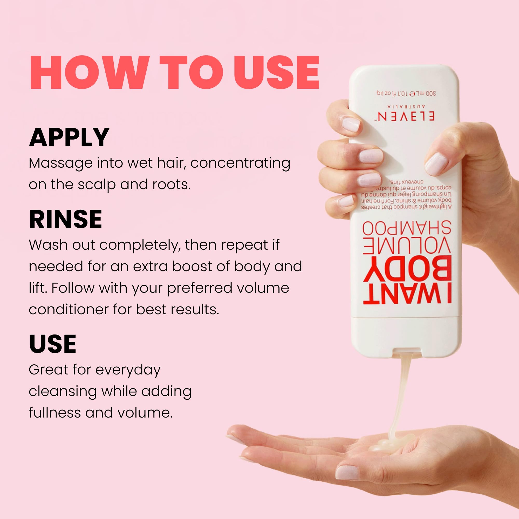 ELEVEN AUSTRALIA I Want Body Volume Shampoo, 960ml