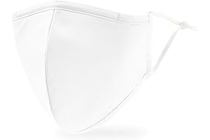 WEDDINGSTAR 3-Ply Washable White Fabric Mask