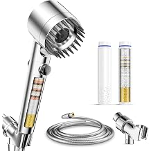 Filtered Shower Head with Handheld,2 Filters,High Pressure Shower Heads