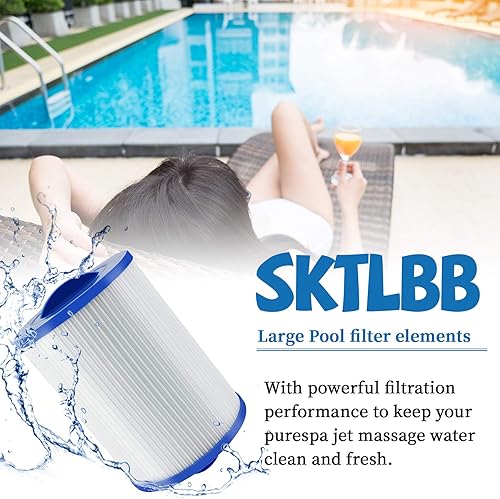 Miniatura 3 de 6CH-940 - Cartuchos de filtro de spa para bañera de hidromasaje, repuesto de filtro compatible con UNICEL 6CH-940 para FILBUR FC-0359 para PWW50P3,