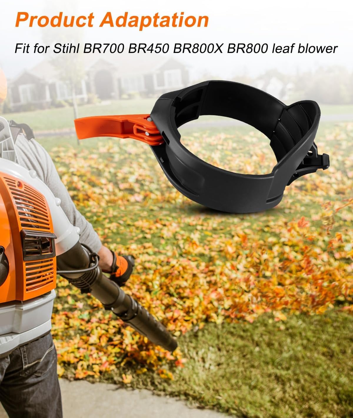 Leva di blocco di supporto dell'acceleratore, adatta per soffiatori Stihl 4282-790-0700 4282 740 5300 BR700 BR450 BR800X BR800, supporto maniglia per soffiatore a zaino con morsetto e bullone