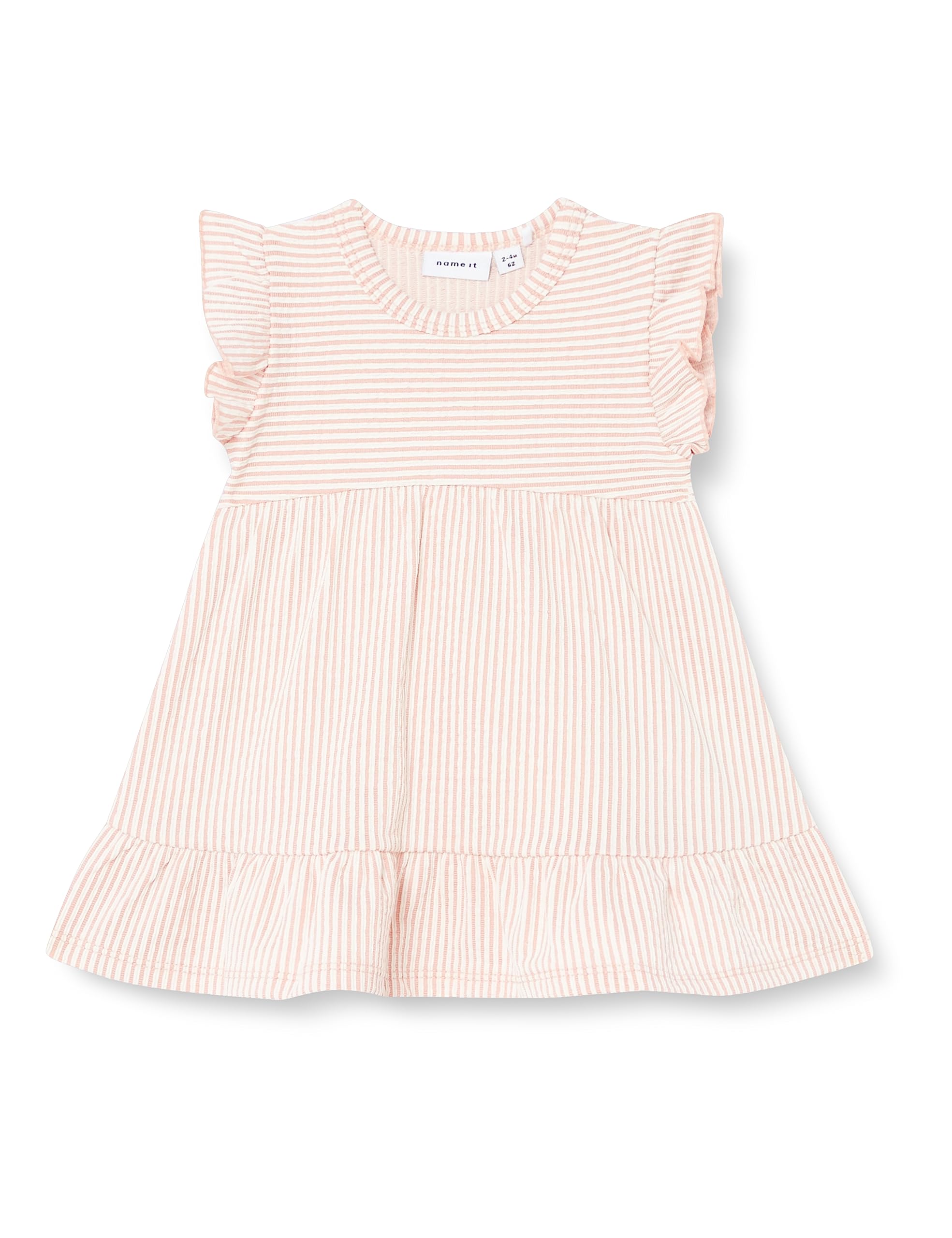 NAME IT NBFHUSSIE SS Dress Vestido, Crema Doble, 80 para Bebés