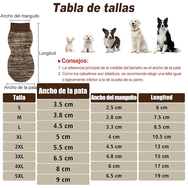 Foto 2 de 6 de PETLOFT 4 Piezas Calcetines Antideslizantes para Perros