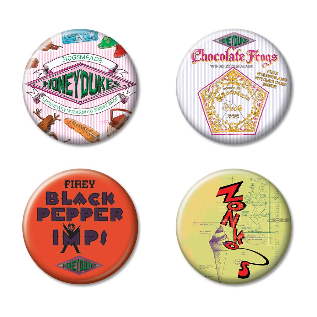 Ata-BoyHarry Potter Sweet Shop Set of 4 1.25" Collectible Buttons