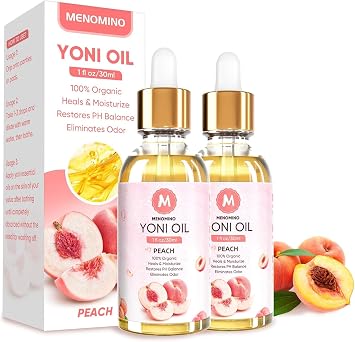 2 Pack Yoni Oil for Women, Organic Peach Feminine Care Product Peach