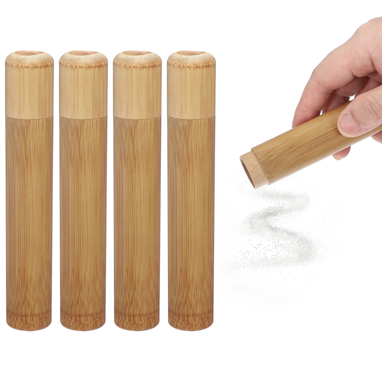 Mini recuerdo marrón de madera, tubo de cremación para perros con tapa