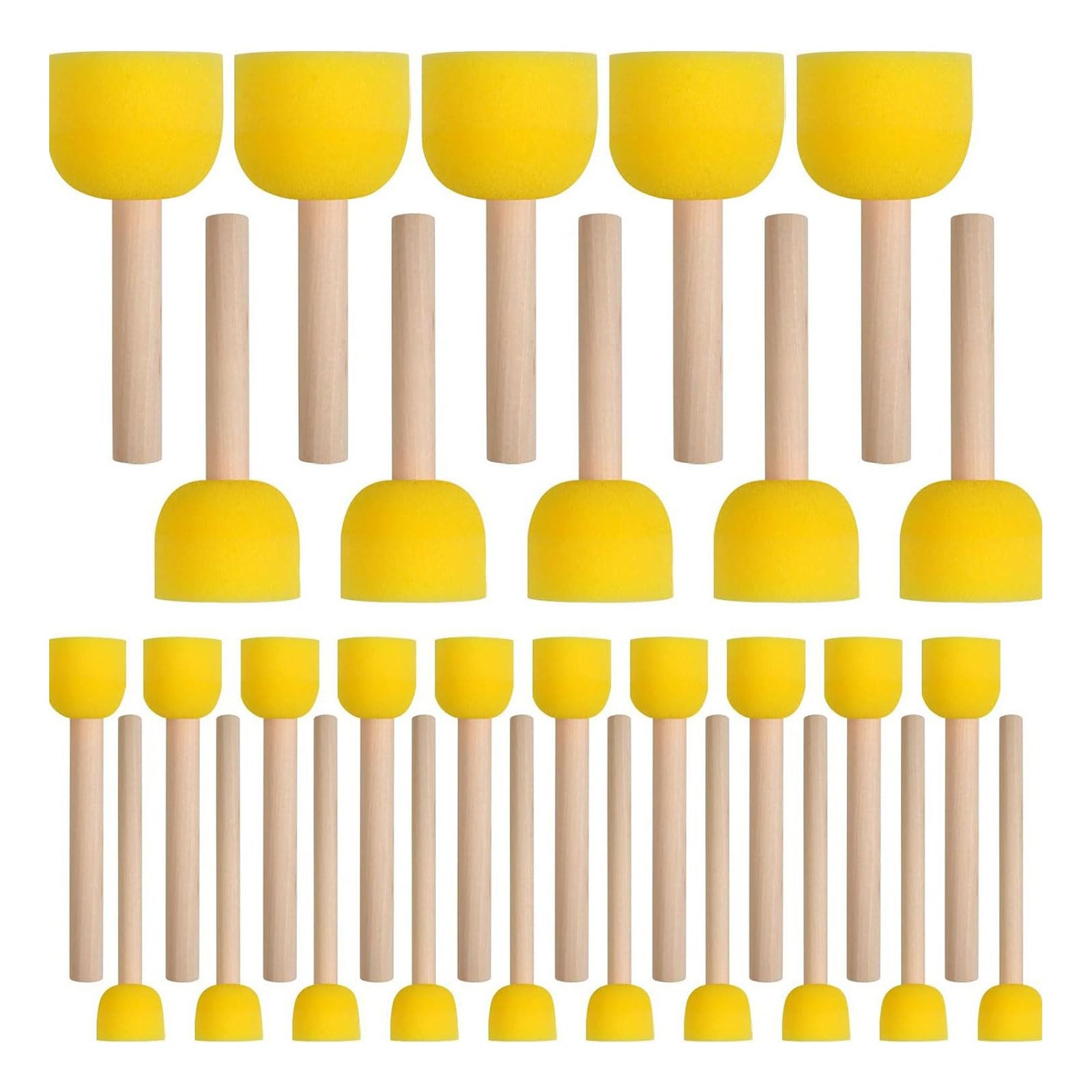 30Pieces Sponge Brush Round Sponge Brushes Paint Sponges For Acrylic Painting Painting Tool For Kids Art Craft