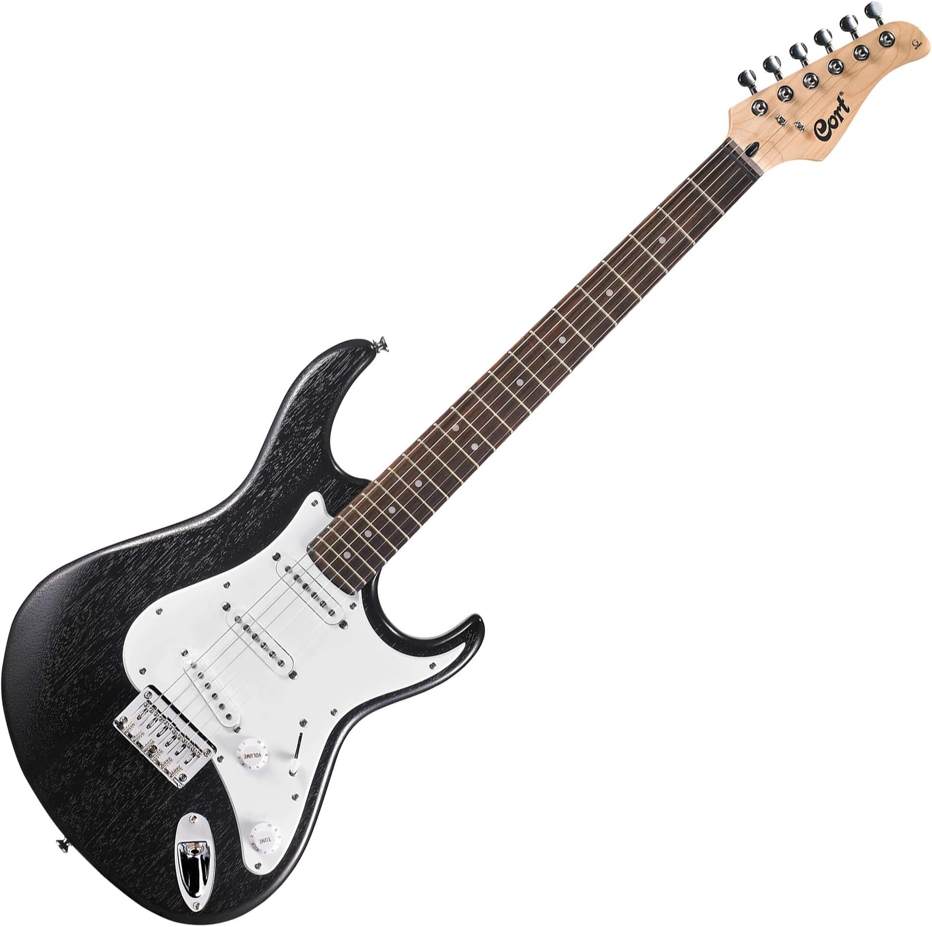 Cort G Series G100 Electric Guitar, Open Pore Black