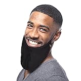 100% Mulberry-silk Beard Bandana - Large Adjustable Beard Bonnet for Men