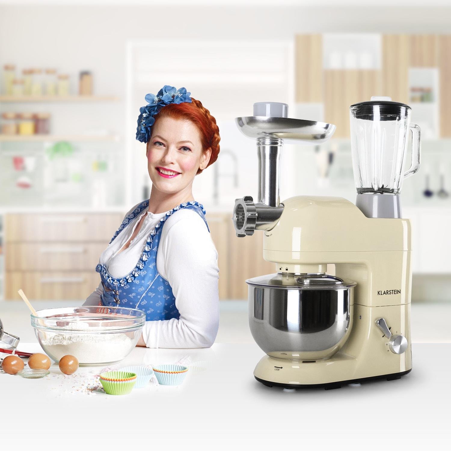 Klarstein Lucia Morena 1200W 5L Crema robot da cucina