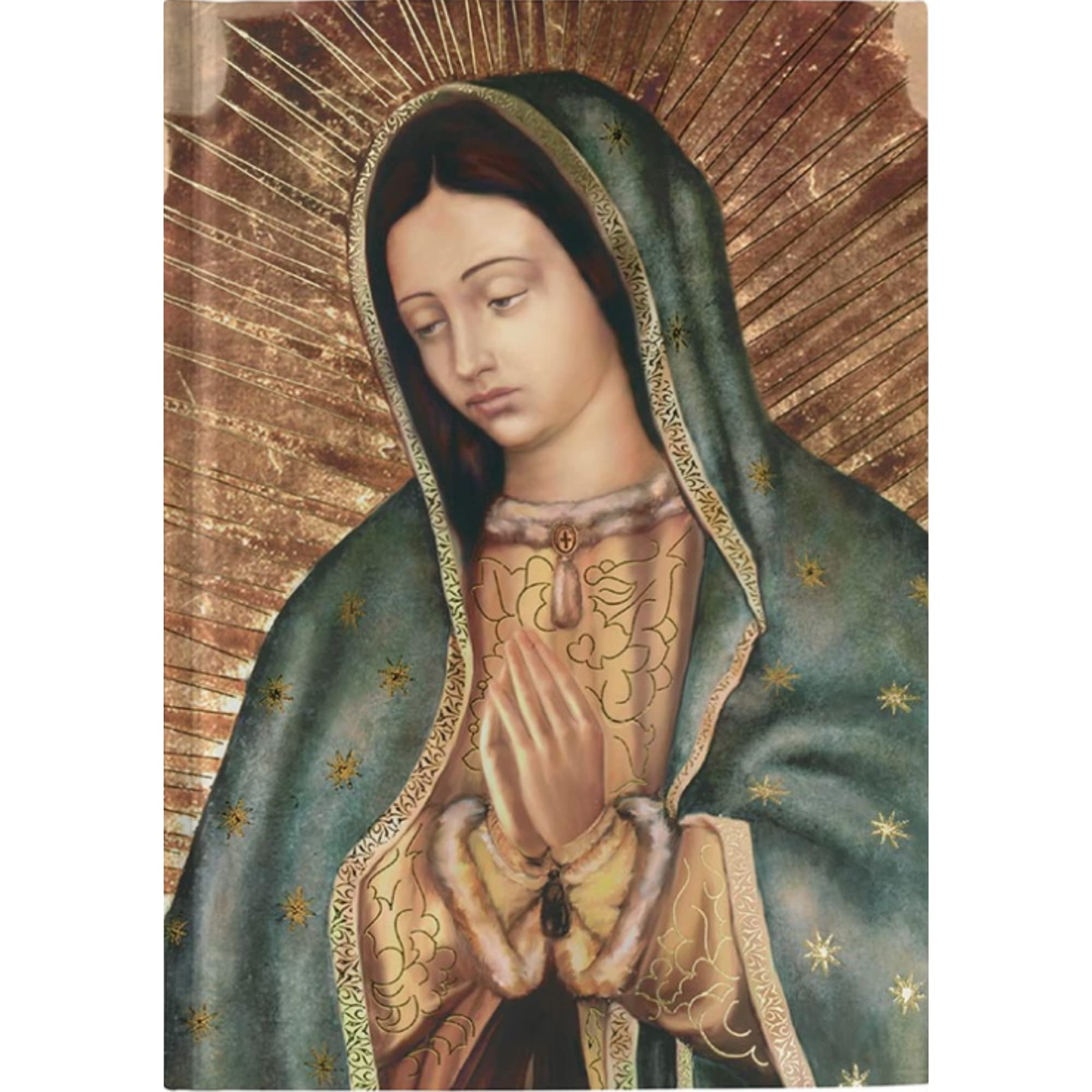 Our Lady of Guadalupe Hardcover Notebook with Prayer on The Back, Pocket Sized Daily Devotional Notebooks, Religious Gifts for Catholic Men and Women, 60 Pages, 6.25 x 4.5 Inches