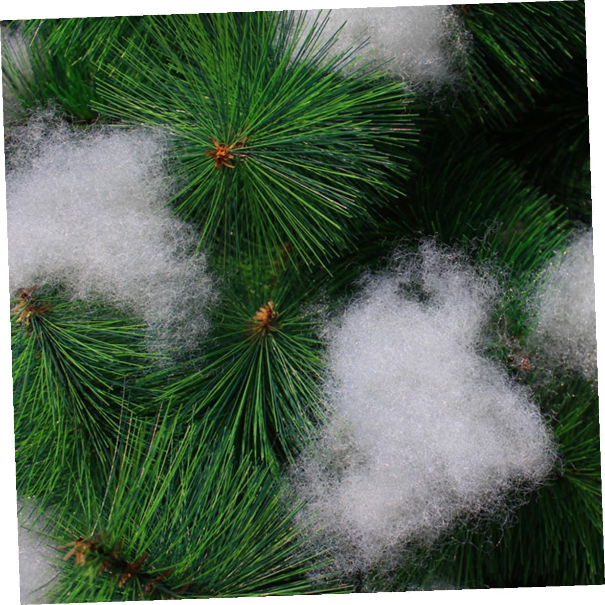Christmas Snow Props 2pcs Artificial Fake Snow Cotton for Holiday Party Supplies Home Decorative