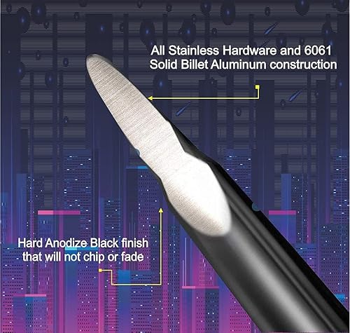 Miniatura 3 de Accesorios de antena tipo bala calibre 50 para Chevy y GMC Silverado Sierra Denali 1500 2500 3500 (nuevo! Compatible con Chevy y GMC todos los