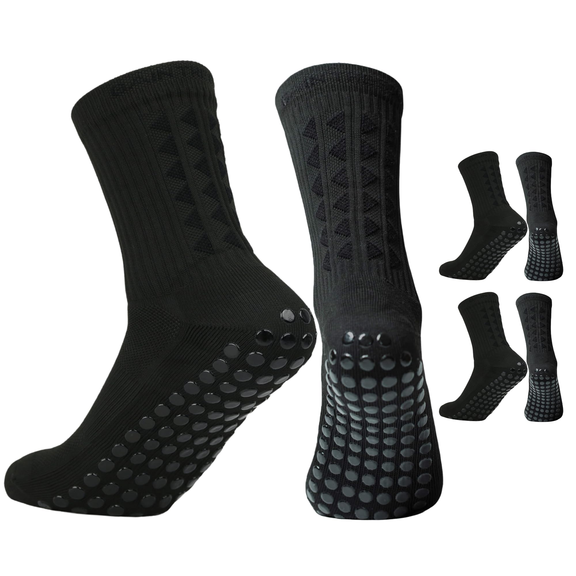 Gain The Edge Football Grip Socks 3.0-2pc and 4pc Set - Non Slip Football Socks - Updated Model — view 9