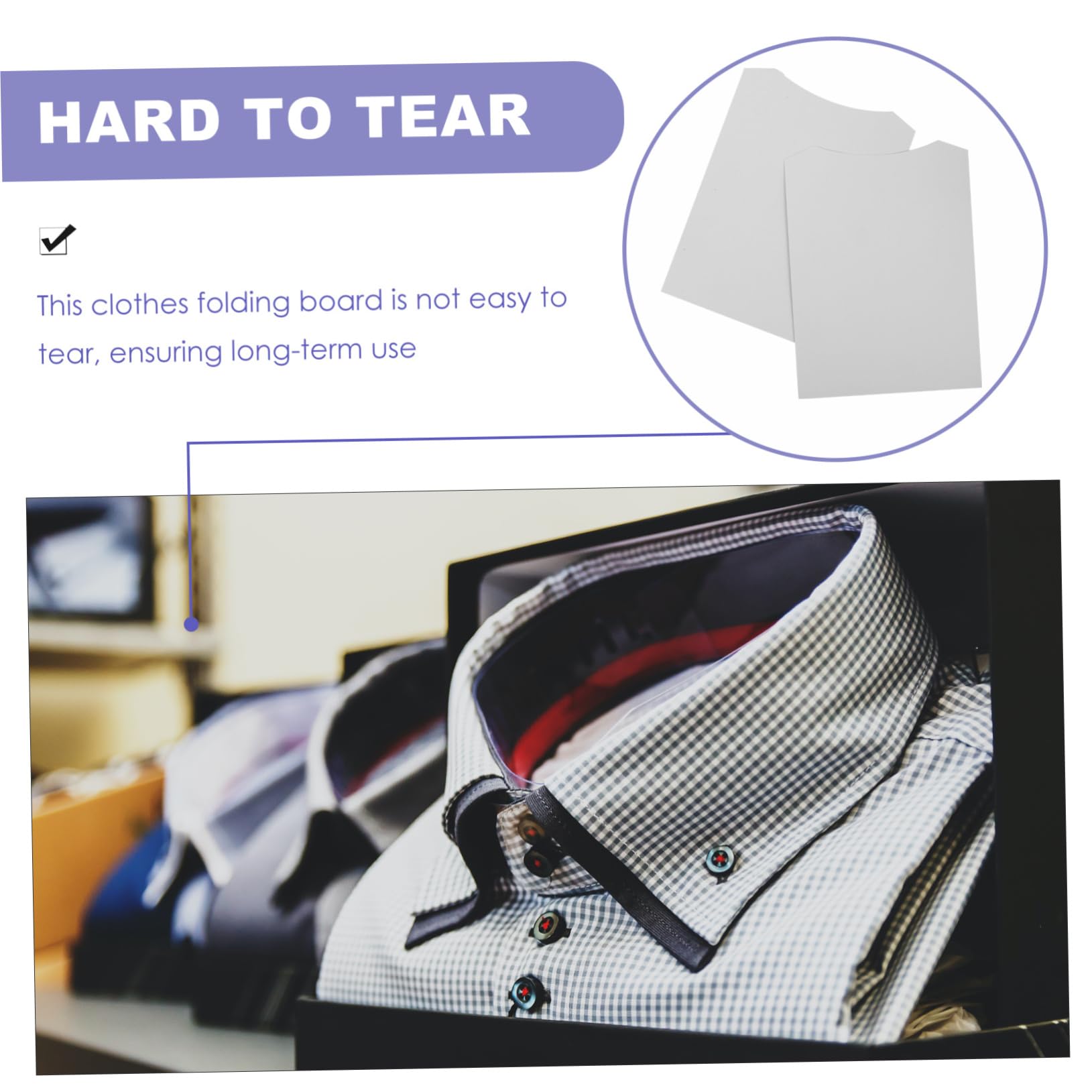 Anneome 10 Piezas Cartón para embalaje prendas vestir. tablero carpeta camisa tablero plegable camiseta organizadores armarios organizador para armarios camisas blusa ropa