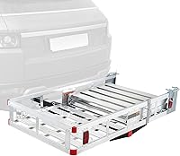 Vista 1 de VEVOR - Soporte de carga con montaje de enganche para scooter de movilidad de 500 lb con rampa plegable, correa, estabilizador y canasta