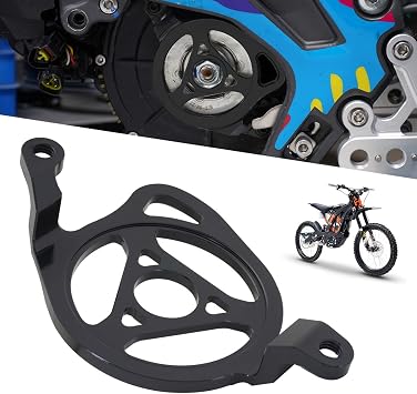 Funparts Sur Ron Case Saver,Ventilated Engine Case Guard CNC for Surron Sur Ron Light Bee X/S/L1E Segway X260 X160 Electric Dirt Bike EBike Black